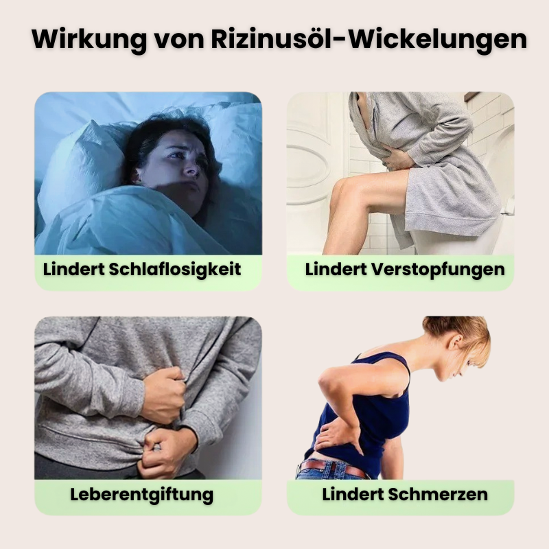 Rizinusöl Wrap Body - Rizinusöl-Kompressionswickel