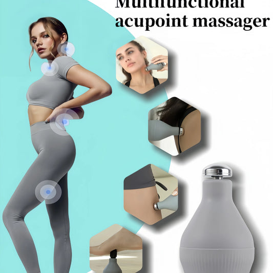 2025 Electric Acupoint Massage Device 4-head Replacement for Easy Massage Mini Hot Compress Gun Massager